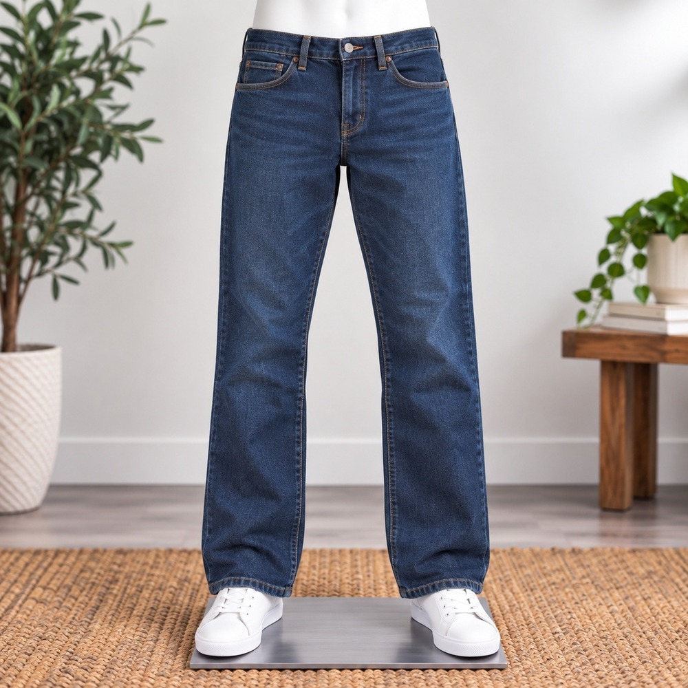 Tommy Hilfiger Jeans Womens 10 Dark Wash Straight Leg Denim Blue Pants 3014